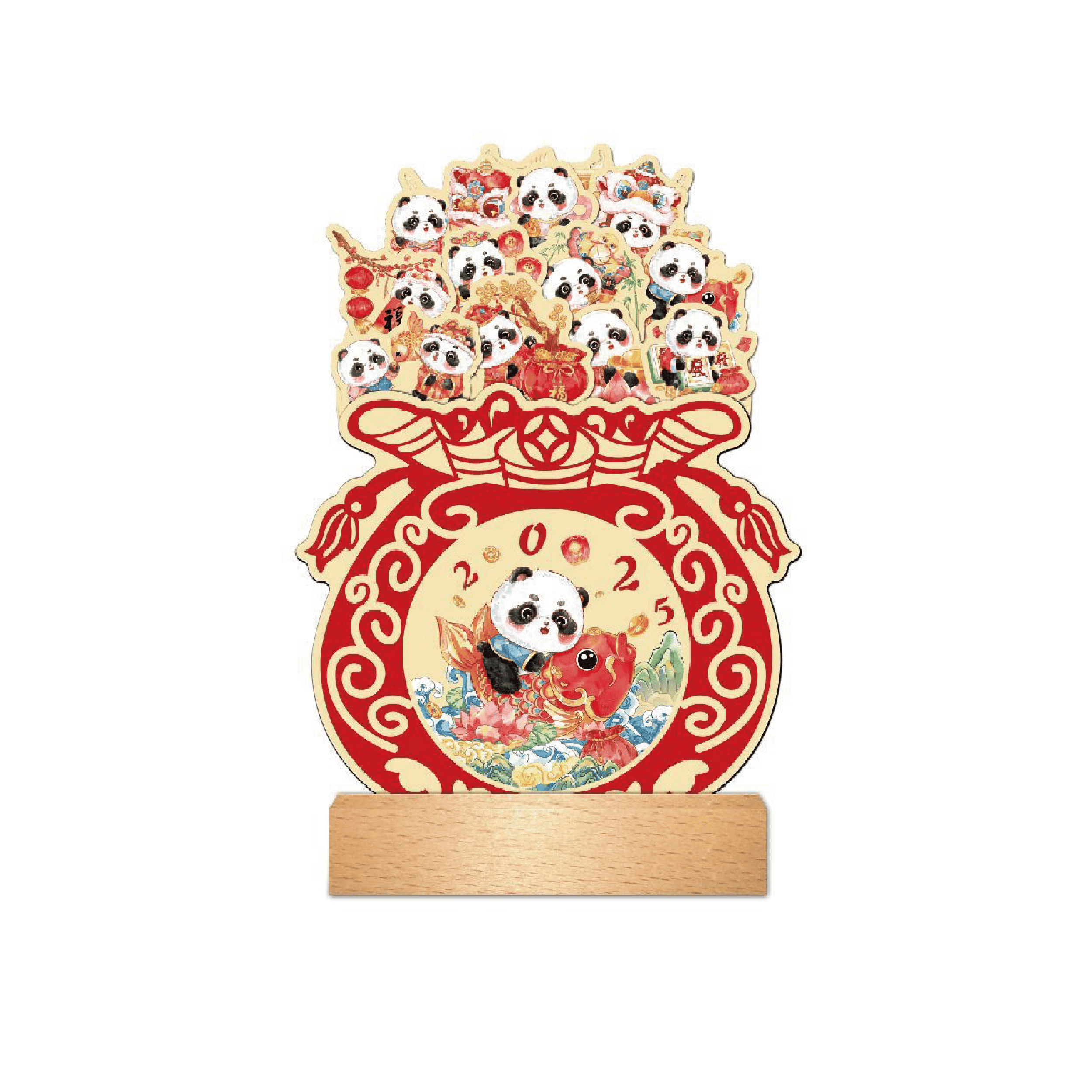 創(chuàng)新國(guó)潮風(fēng)精品木架臺(tái)歷-YSTWB
